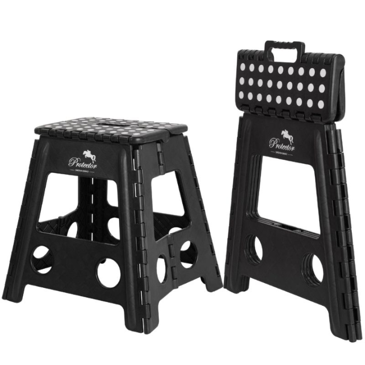 Sammenleggbar Stallkrakk Anti-Slip Svart i gruppen Stall & Paddock / Stallutstyr / Stallkrakker & Oppstigningskrakker hos Equinest (651311BA)