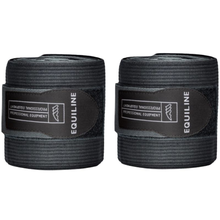 Bandasjer Work Bandage Elastisk/Fleece 2-pk Svart i gruppen Hesteutstyr / Belegg & Bandasjer / Bandasjer hos Equinest (7010063)
