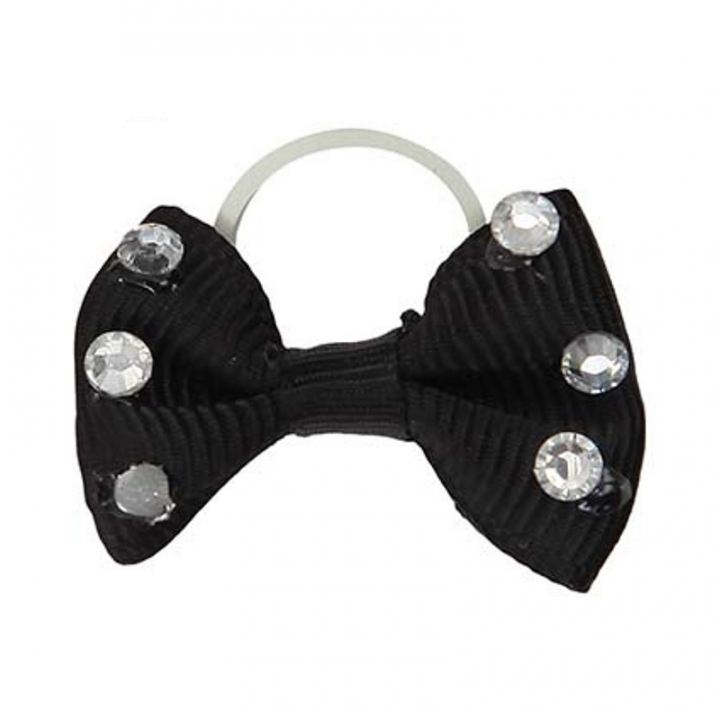 Manrosetter Kristall 20-pk HG Svart i gruppen Stell & Pleie / Gummibånd & Manrosetter hos Equinest (72040BA)