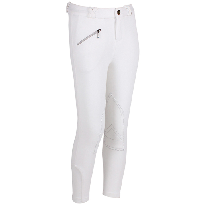 Ridebukse Barn/Junior Basic Hvit i gruppen Rideklær / Ridebukser & Ridetights / Ridebukser hos Equinest (8047WI98WH_r)