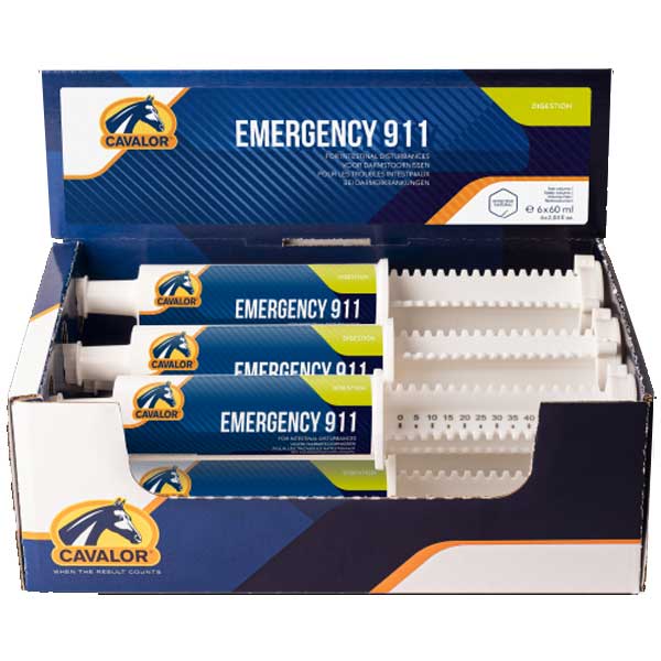 Emergency 911 6 x 60g i gruppen Tilskudd / Tilskudd hest / Mage & Fordøyelse hos Equinest (82198011)