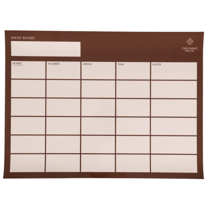 Tavle Show Board Magnetic Brun i gruppen Stall & Paddock / Stallutstyr / Diverse hos Equinest (82270053BR)