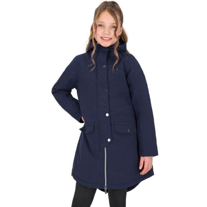 Rideparka Barn/Junior Linde Waterproof Marineblå i gruppen Rideklær / Jakker / Ridekåper hos Equinest (8673NA140NA_r)