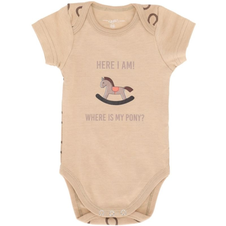 Kortermet body Bobby Beige i gruppen Rideklær / Ridetopper & T-skjorter / T-skjorter hos Equinest (8686BE56BE_r)