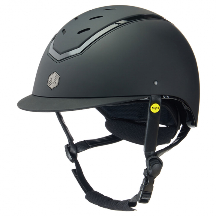 Ridehjelm MIPS Kylo Matte Svart/Svart i gruppen Rideutstyr / Ridehjelmer / MIPS-ridehjelmer hos Equinest (90209020222230BA)