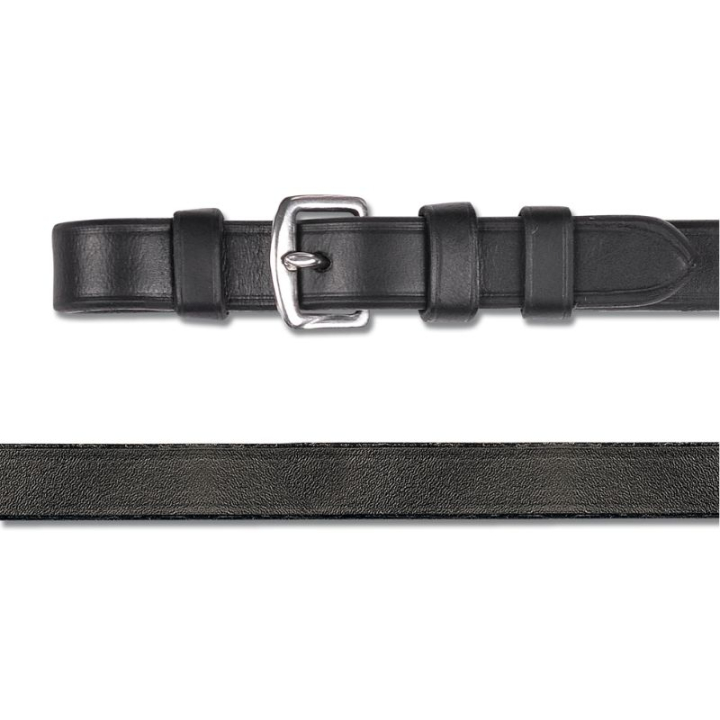 Kandartøyler Leather 12mm Buckles Svart i gruppen Hesteutstyr / Tøyler / Lærtøyler hos Equinest (9563501BA-FU)