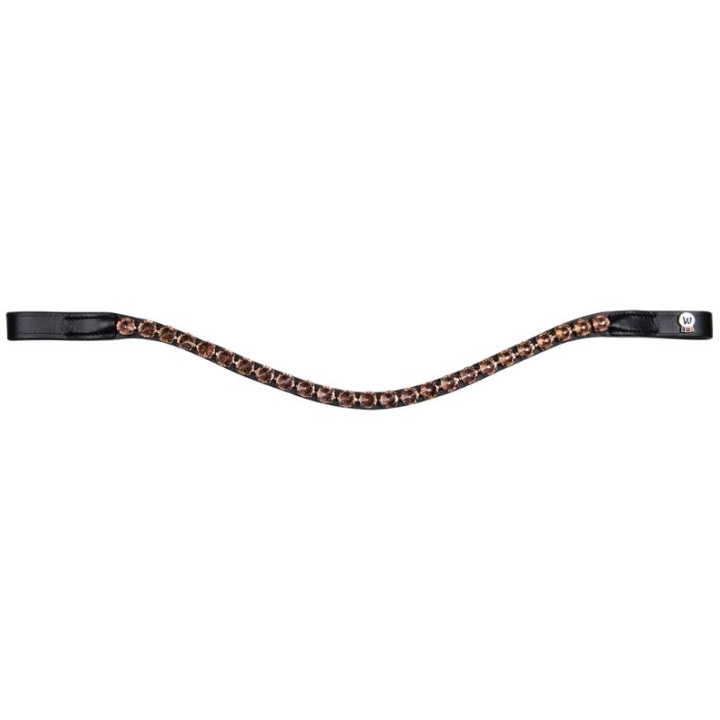 Pannereim Boost X-Line Svart/Roségull i gruppen Hesteutstyr / Hodelag & Pannebånd / Pannebånd hos Equinest (9576708PBAPI_r)