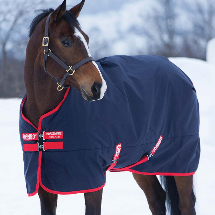 Vinterdekken Rambo Original T/O 200g Marineblå/Rød i gruppen Hestedekken / Utedekken / Vinterdekken hos Equinest (AAAAA2-BR00-NARE)