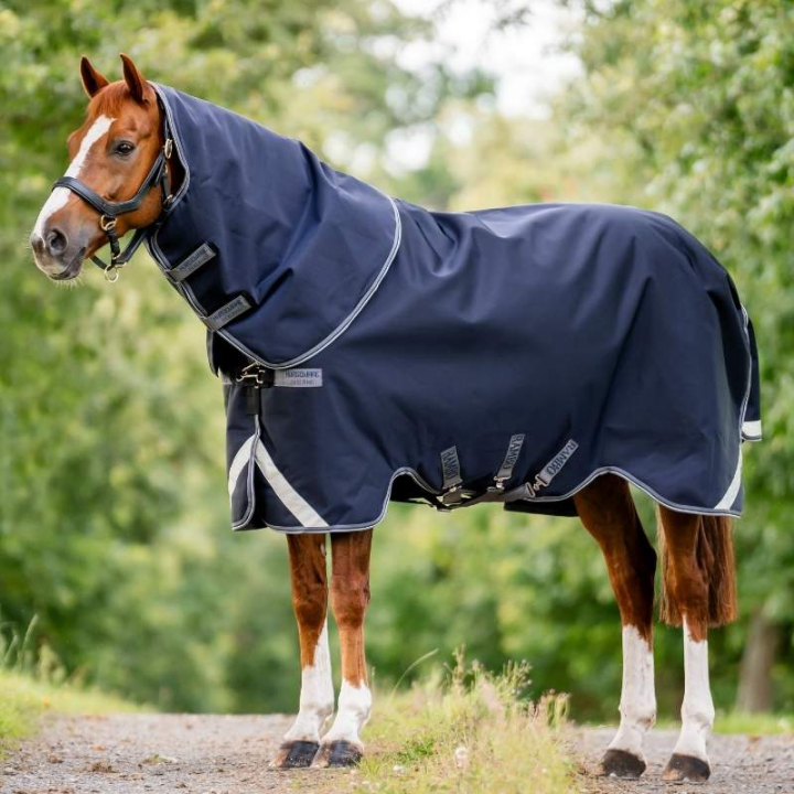 Regndekken Rambo Supreme Plus 1680D 50g Marineblå/Grå i gruppen Hestedekken / Utedekken / Regndekken hos Equinest (AAASA1BJJNAGRSI_r)