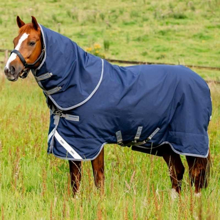 Regndekken Rhino Plus 1000D 0g Marineblå/Grå i gruppen Hestedekken / Utedekken / Regndekken hos Equinest (AABP81BJDNAGRBL_r)