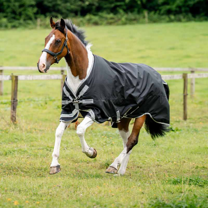 Regndekken Amigo 1200D 50g Svart/Grå i gruppen Hestedekken / Utedekken / Regndekken hos Equinest (AAOAL1KJIBAGR_r)