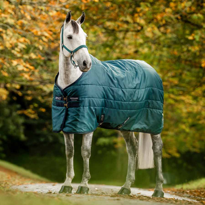 Stalldekken Amigo Insulator Ripstop 210D 200g Grønn/Marineblå/Sølv i gruppen Hestedekken / Stalldekken hos Equinest (ABRDM2GBIGNMASI_r)