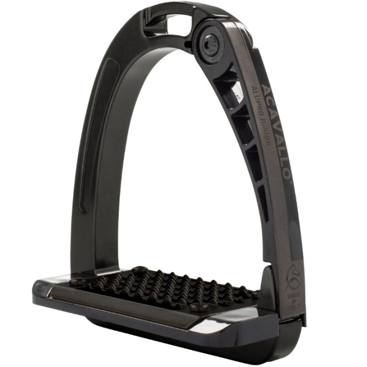Stigbøyler Barn/Junior Arena Alupro Total Black i gruppen Hesteutstyr / Stigbøyler hos Equinest (AC617TBK)