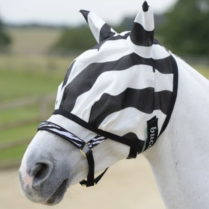 Fluemaske Buzz Off Zebra i gruppen Fluebeskyttelse hos Equinest (B-651)