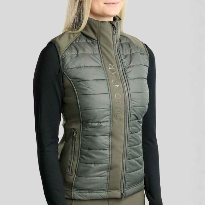 Hybridvest Emma Softshell Forest Green i gruppen Rideklær / Vester hos Equinest (BW2124099LFGR_r)