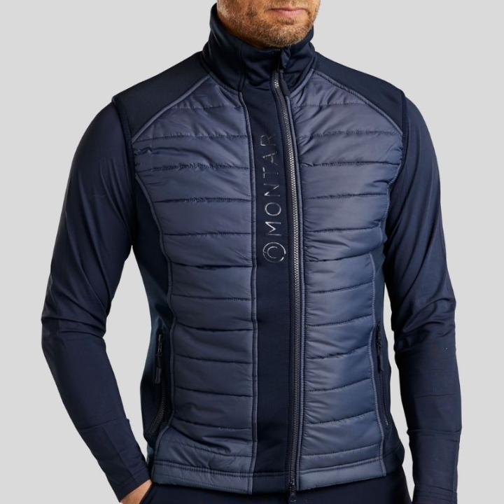 Hybridvest Herre Emanuel Softshell Marineblå i gruppen Rideklær / Vester hos Equinest (BW31247LNA_r)
