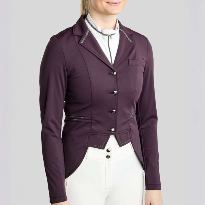 Kort frakk MoKylie Softshell Gun Metal Crystals Fig i gruppen Rideklær / Konkurransejakker & Frakker hos Equinest (COAT26703634FIG_r)