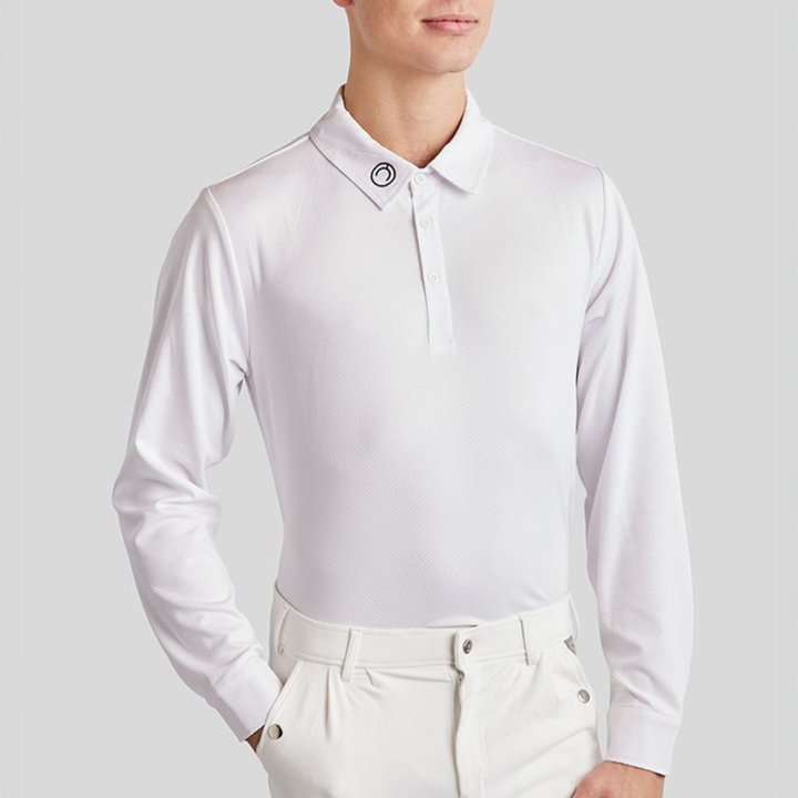 Konkurranseskjorte Herre MoWill Long Sleeve Hvit i gruppen Rideklær / Ridetopper & T-skjorter / Konkurransetopper hos Equinest (CT34311LWH_r)