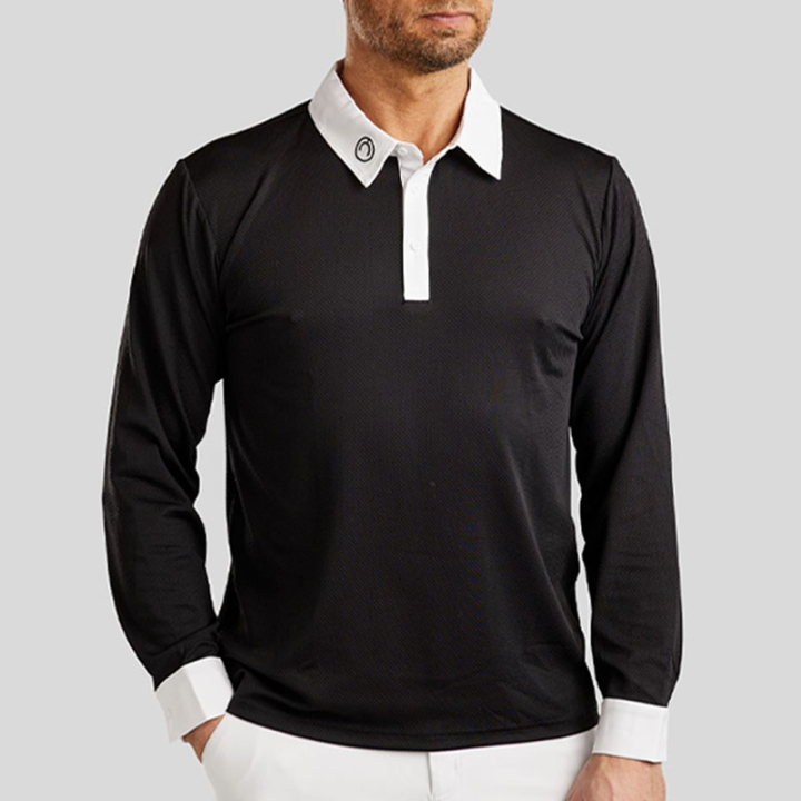 Konkurranseskjorte Herre MoWill Long Sleeve Svart i gruppen Rideklær / Ridetopper & T-skjorter / Konkurransetopper hos Equinest (CT34314LBA_r)