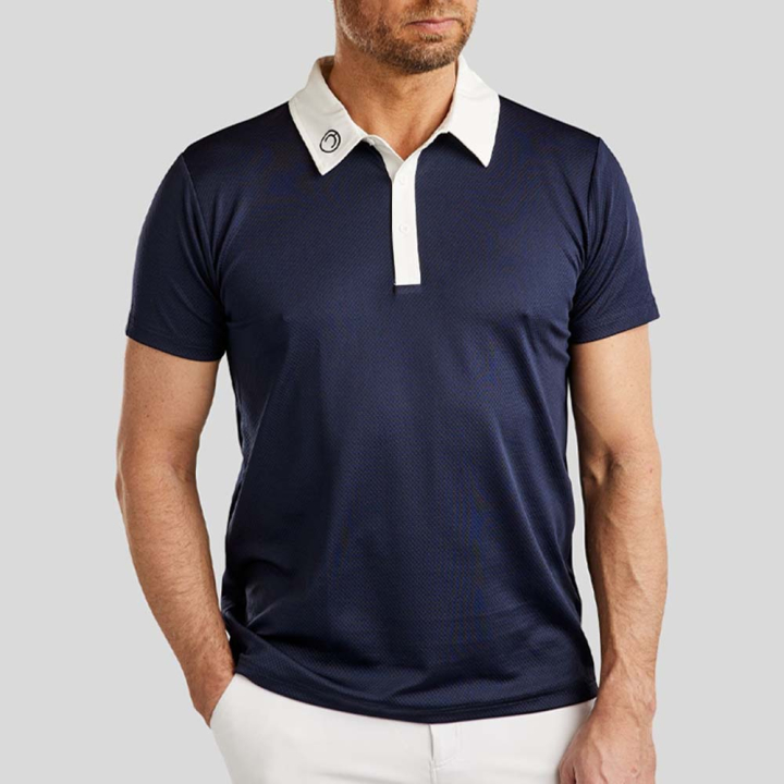 Konkurranseskjorte Herre MoWill Short Sleeve Marineblå i gruppen Rideklær / Ridetopper & T-skjorter / Konkurransetopper hos Equinest (CT35117LNA_r)