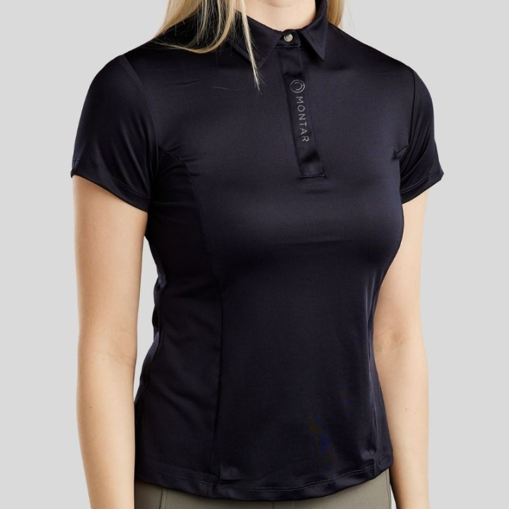 Poloskjorte Clubwear Marineblå i gruppen Rideklær / Ridetopper & T-skjorter / Poloskjorter hos Equinest (CW202417LNA_r)