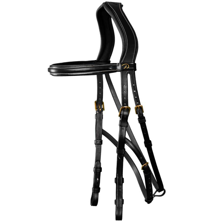 Hodelag Hackamore DC Svart i gruppen Hesteutstyr / Hodelag & Pannebånd / Hackamore & Bittløse Hodelag hos Equinest (DYFADXSv_r)