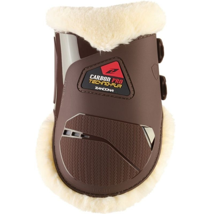 Bakbeinsbelegg Carbon Pro Techno-Fur Brun i gruppen Hesteutstyr / Belegg & Bandasjer / Bakbeinsbelegg hos Equinest (E1285BNSYWBR_r)
