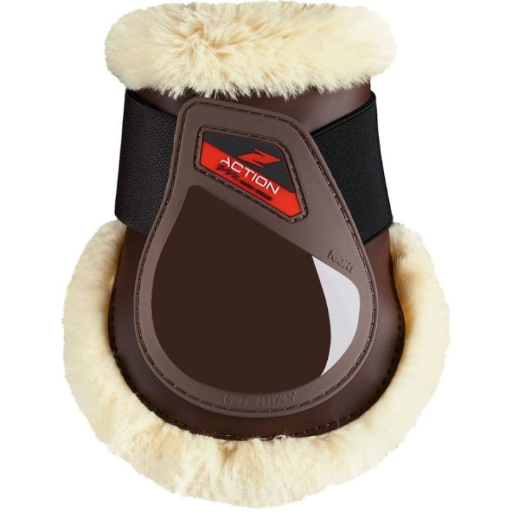 Bakbeinsbelegg Action Techno-Fur Brun i gruppen Hesteutstyr / Belegg & Bandasjer / Bakbeinsbelegg hos Equinest (E2146BNMYWBR_r)