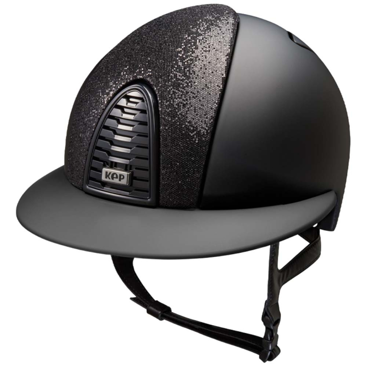 Ridehjelm Cromo 2.0 Matt Polo Inserto Glitter Svart i gruppen Rideutstyr / Ridehjelmer / Solskjerm hos Equinest (E54323B00171BA_r)