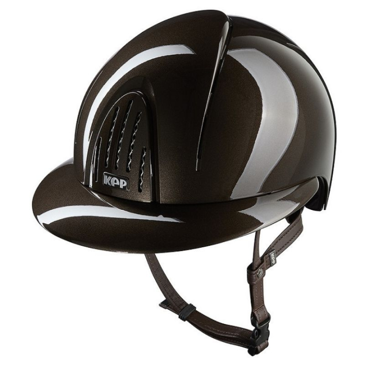 Ridehjelm Smart Nova Metal Polish Polo Brun i gruppen Rideutstyr / Ridehjelmer / Solskjerm hos Equinest (E54362N0BR_r)