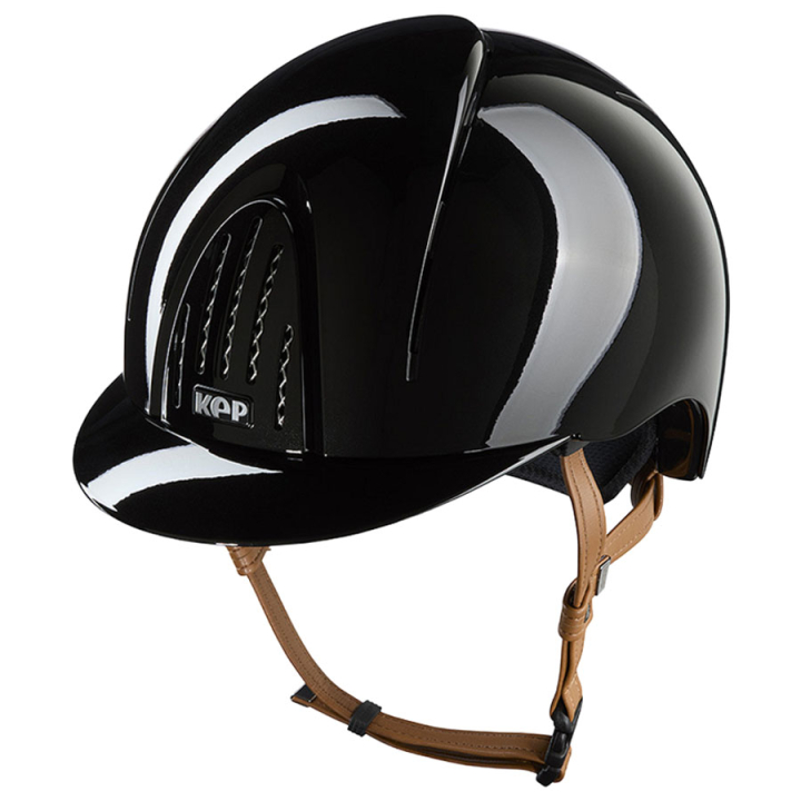 Ridehjelm Smart Nova Metal Polish Beige Strap Svart i gruppen Rideutstyr / Ridehjelmer / Standardskjerm hos Equinest (E54363B00171BA_r)