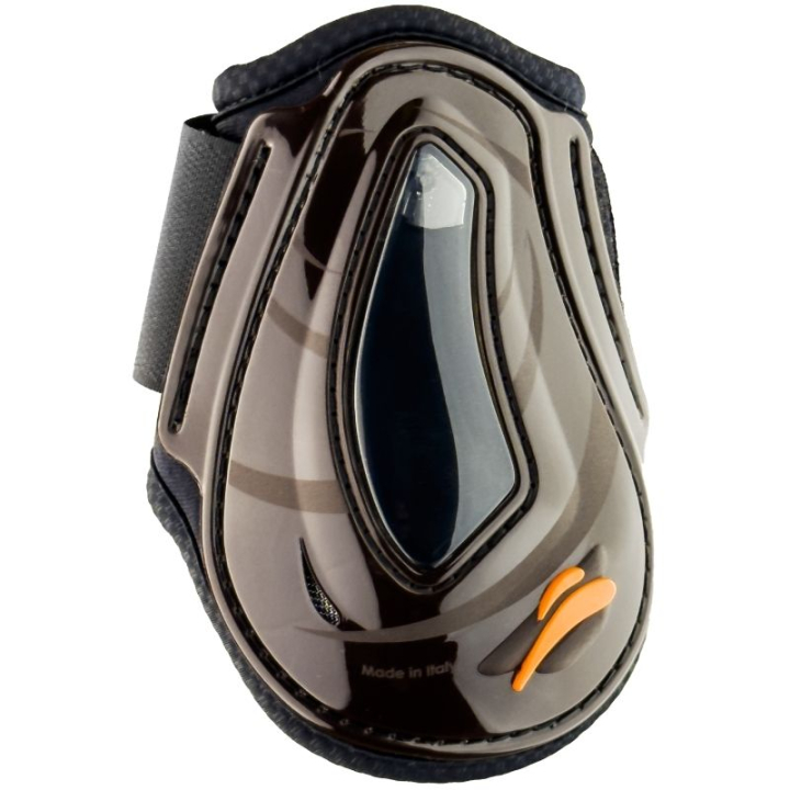 Stryksokker eAirshock Legend Velcro Brun i gruppen Hesteutstyr / Belegg & Bandasjer / Bakbeinsbelegg hos Equinest (EAIRLGNDRLMVBR_r)