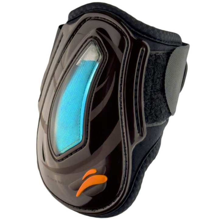 Stryksokker eAirshock Velcro Brun i gruppen Hesteutstyr / Belegg & Bandasjer / Bakbeinsbelegg hos Equinest (EAIRRLMVBR_r)