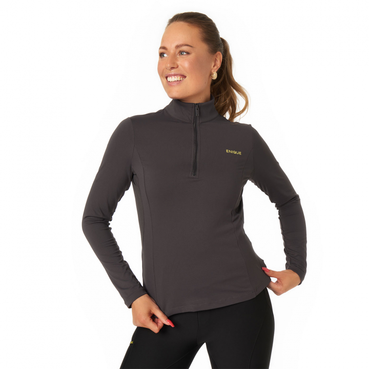 Ziptrøye 1/4 Training Mørkgrå i gruppen Rideklær / Gensere & Hoodies hos Equinest (ENQ004Gr_r)