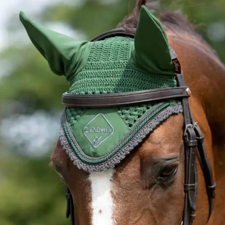 Ørehette Classic Grønn/Grå i gruppen Hesteutstyr / Ørehetter hos Equinest (IT00759004BAGR_r)