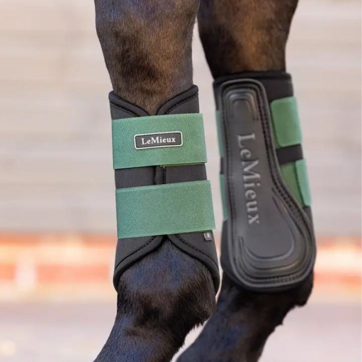 Treningsbeskyttere Grafter Svart/Grønn i gruppen Hesteutstyr / Belegg & Bandasjer / Dressur- & Treningsbelegg hos Equinest (IT04919003BAOGN_r)