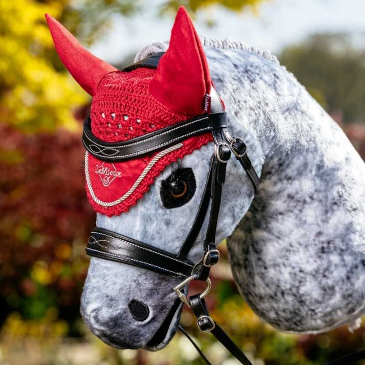Ørehette til Kjepphest Classic Rød i gruppen Kjepphester & Lekehester / Utstyr til Kjepphest hos Equinest (IT075790RE)