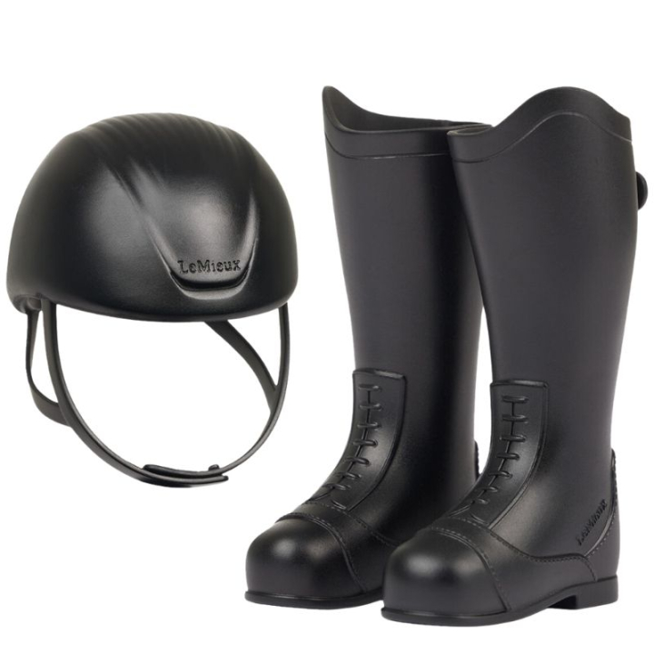 Ridehjelm & Ridestøvler Toy Rider Svart i gruppen Kjepphester & Lekehester / Utstyr til Lekehest hos Equinest (IT086460BA)