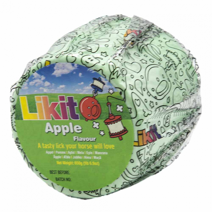 Slikkestein Apple Refill med hull 650g i gruppen Tilskudd / Tilskudd hest / Saltsteiner & Slikkesteiner hos Equinest (LIKB2AP-650)