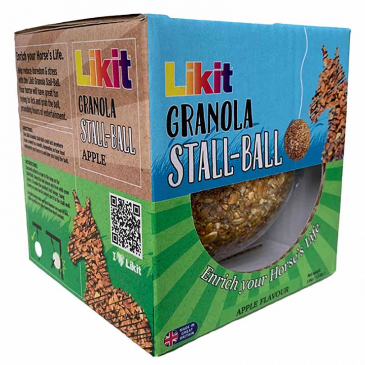 Tyggeball Granola Apple 1,6kg i gruppen Tilskudd / Tilskudd hest / Saltsteiner & Slikkesteiner hos Equinest (LIKGRANBALLAP-1600)