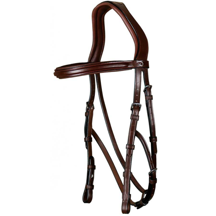 Hodelag Hackamore NE Brun i gruppen Hesteutstyr / Hodelag & Pannebånd / Hackamore & Bittløse Hodelag hos Equinest (NEFADXBr_r)