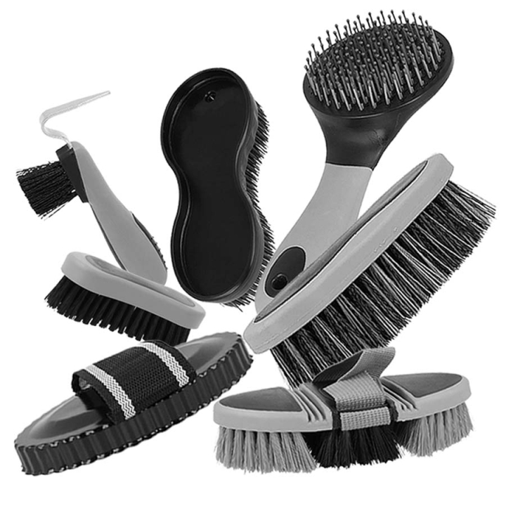 Stort Børstesett Everyday Svart i gruppen Pakketilbud hos Equinest (SBORSTKITEBA)