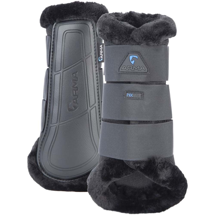 Treningsbeskyttere Air Motion Supafleece Svart i gruppen Hesteutstyr / Belegg & Bandasjer / Dressur- & Treningsbelegg hos Equinest (SH104700BA_r)