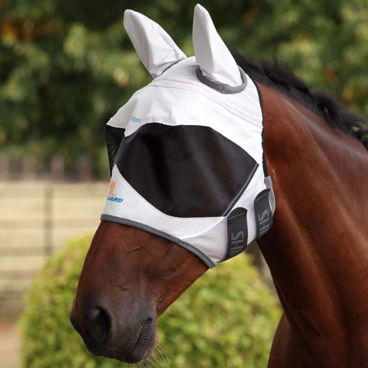 Fluemaske Sun Shade with Ears Hvit i gruppen Fluebeskyttelse / Fluemasker hos Equinest (SH108750WH_r)