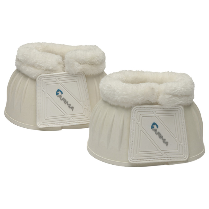 Gummikopper Fleece Hvit i gruppen Hesteutstyr / Belegg & Bandasjer / Kopper hos Equinest (SH134F_V_r)
