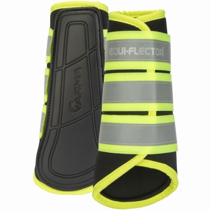 Refleksbelegg NX-MAX Neoprene Equi-Flector Svart/Gul i gruppen Rideutstyr / Reflekser hos Equinest (SH194442SBAGO_r)