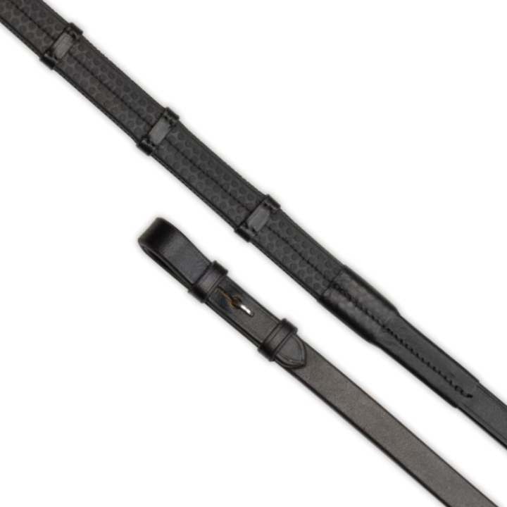 Tøyler Gara Grip Continental Svart i gruppen Hesteutstyr / Tøyler / Gummitøyler hos Equinest (SH505301BA_r)