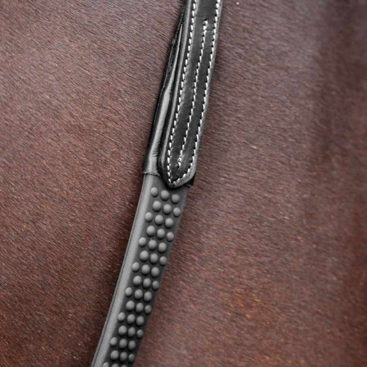Tøyler LUSSO Opus Soft Grip Svart i gruppen Hesteutstyr / Tøyler / Gummitøyler hos Equinest (SH516101BA_r)