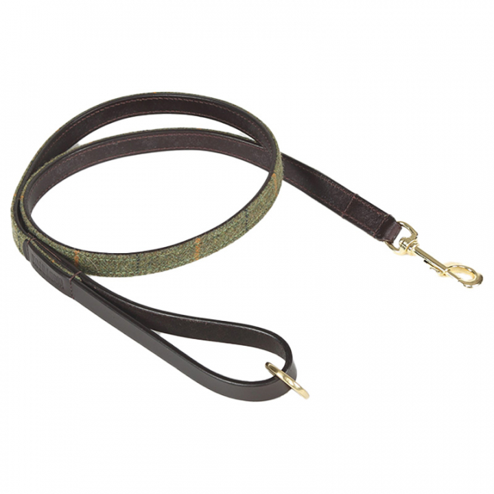 Kobbel Tweed/Lær 110cm Grønn i gruppen Hund / Kobbel hos Equinest (SH6633GN-110)