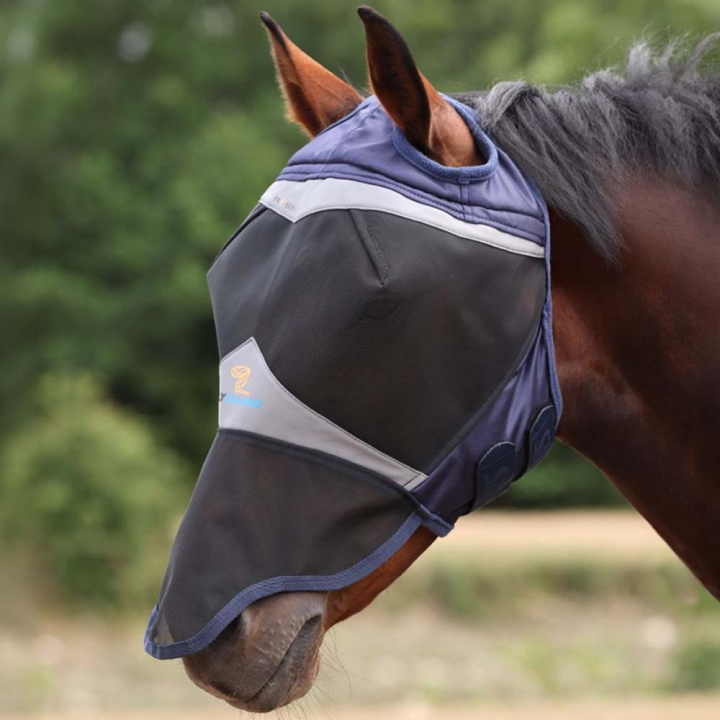 Fluemaske Fine Mesh without Ears with Nose Marineblå i gruppen Fluebeskyttelse / Fluemasker hos Equinest (SH666617NA_r)
